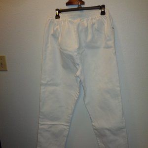 Bobbie Brooks Women's White Pull On Elastic Waist Jeans Size 16 Petite
